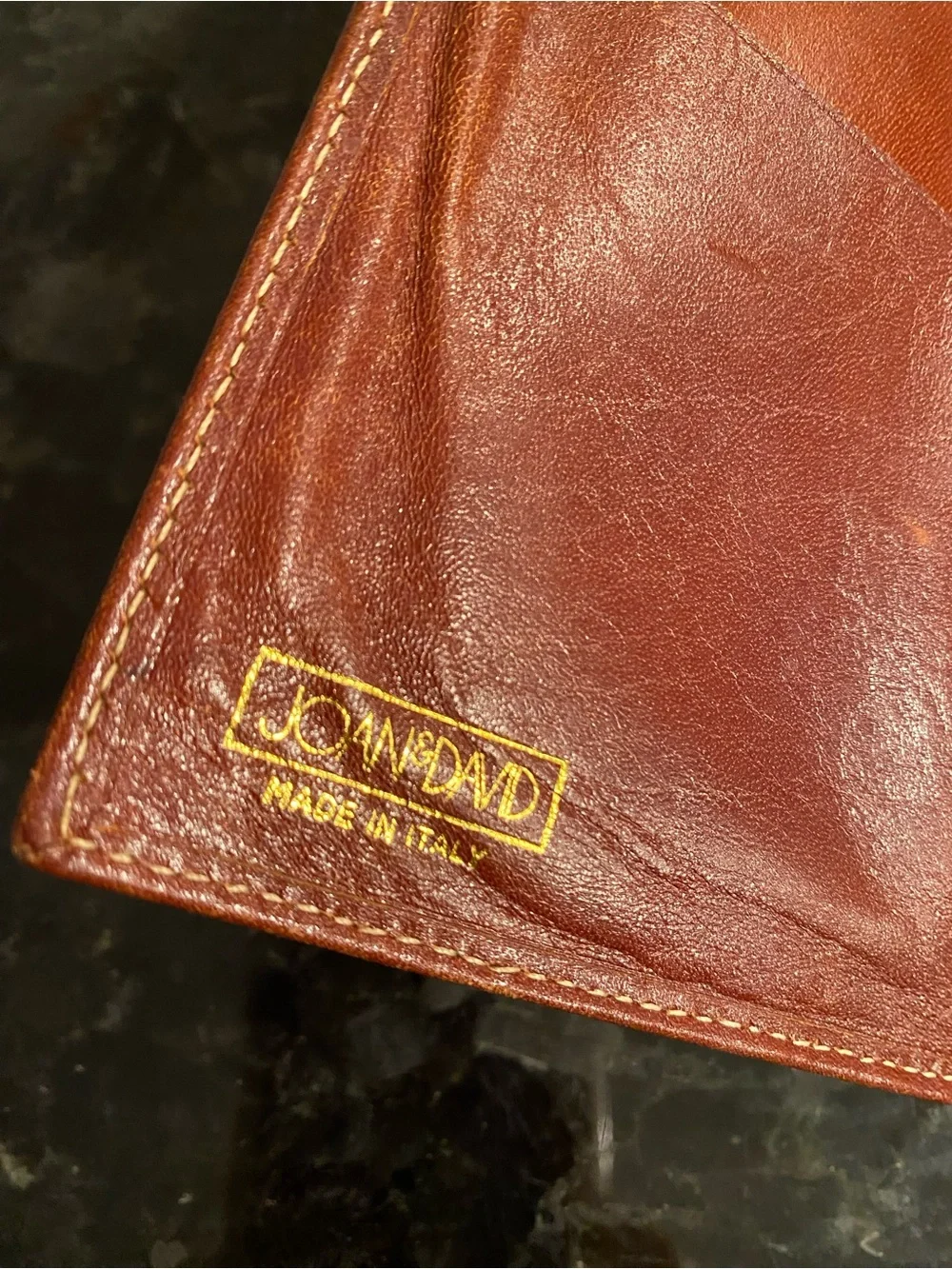 Joan & David Leather, Croc-Embossed  Wallet/Billfold.